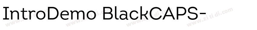 IntroDemo BlackCAPS字体转换